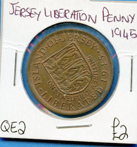 Jersey 1/12th of A Shilling Liberation Penny Coin