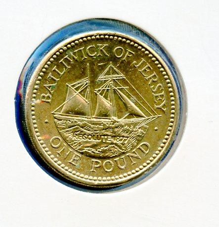 Jersey £1 One Pound Coin Dated 1998