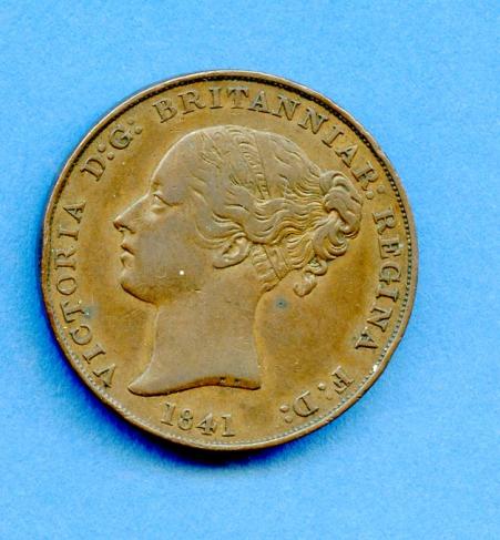 Jersey 1/13th of a Shilling Coin Dated 1841