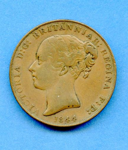 Jersey 1/13th of a Shilling Coin  Dated 1844