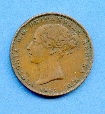 Jersey 1/26th of a Shilling Coin Dated 1851