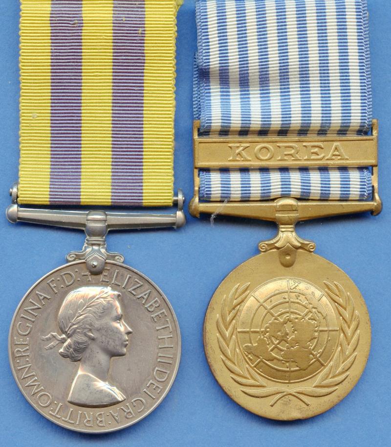 Korean War Pair of Medals To  Driver R H Lyans, Royal Army Service Corps