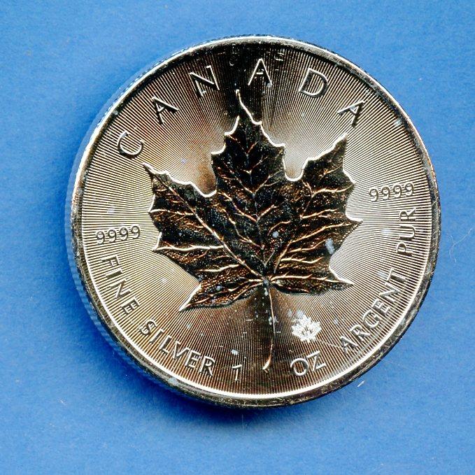 Canada 2016  Silver One Ounce  Maple Leaf Coin