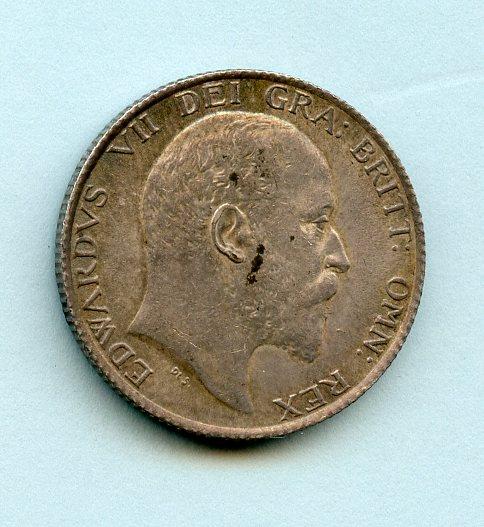 UK 1902  Edward VII Shilling Coin