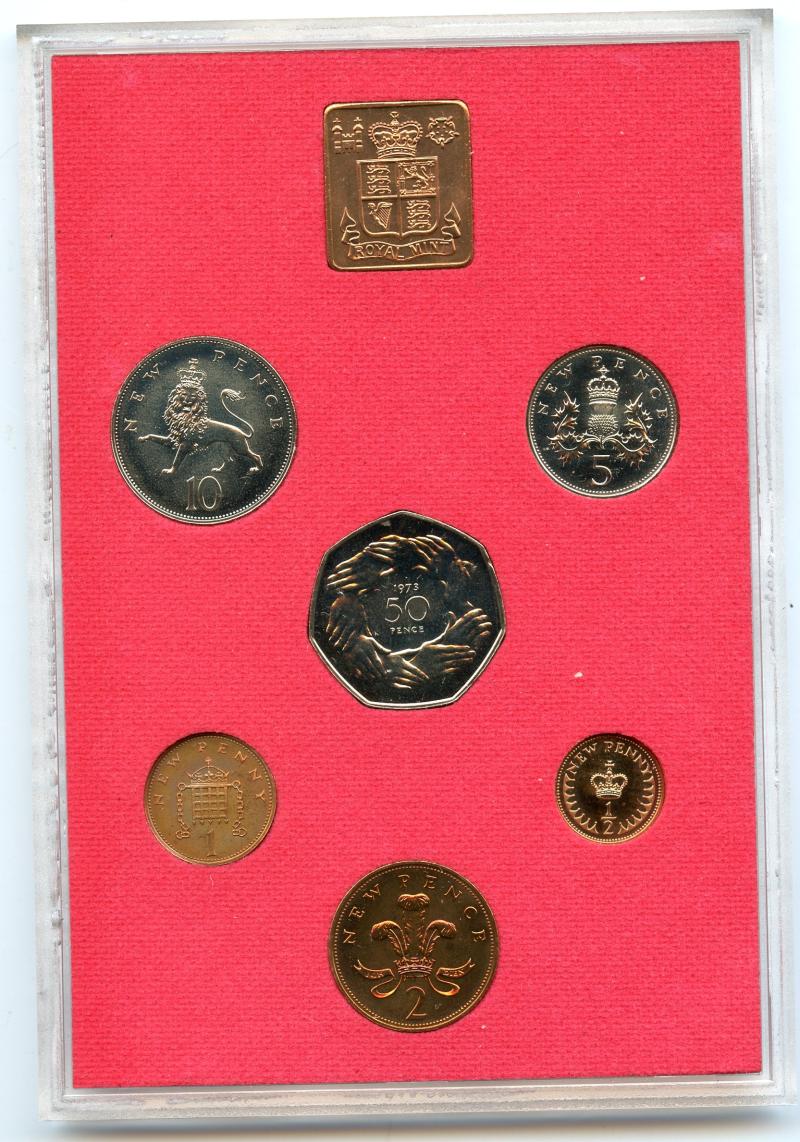 UK 1973 Royal Mint Proof  Coin Set