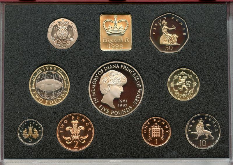 UK 1999 Royal Mint Proof Set Coins