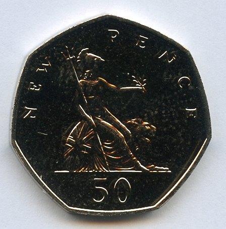 UK 1976 Proof 50 Pence Coin