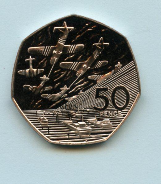 UK 1994 50th Anniversary D-Day  Proof 50 Pence Coin