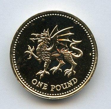 2000 UK Brilliant Uncirculated  £1 One Pound Coin