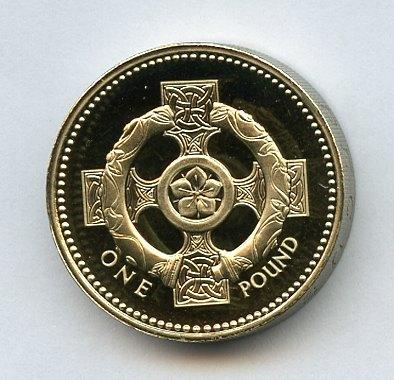 1996 UK   Proof £1 One Pound Coin  Northern Ireland