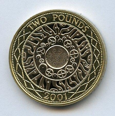 UK 2001   Standard Issue  Proof £2 Coin