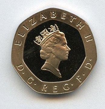 UK Decimal Proof  20 Pence Coin  Dated 1990