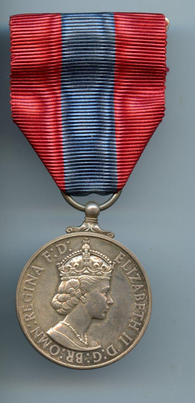 Imperial Service Medal;  Queen Elizabeth II Arthur Cousins Golden