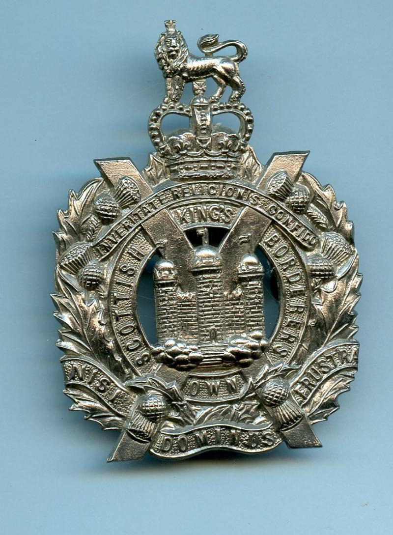 Kings Own Scottish Borderers  KOSB Queen's Crown Cap Badge