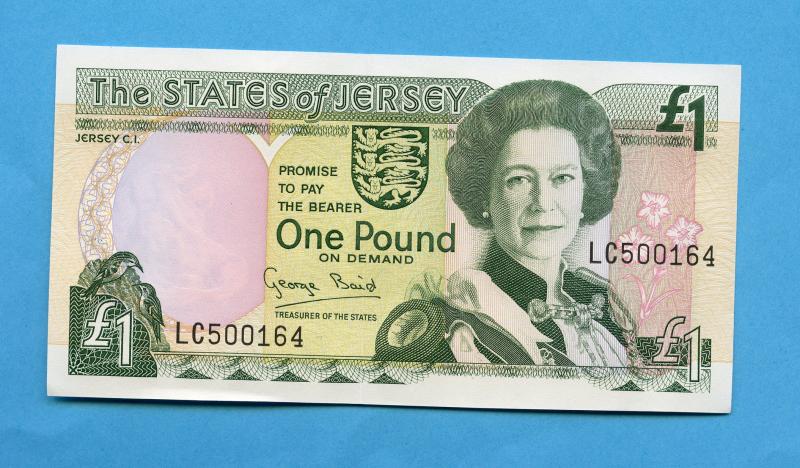 The States of Jersey 1993 One Pound  £1 Notes Prefix LC