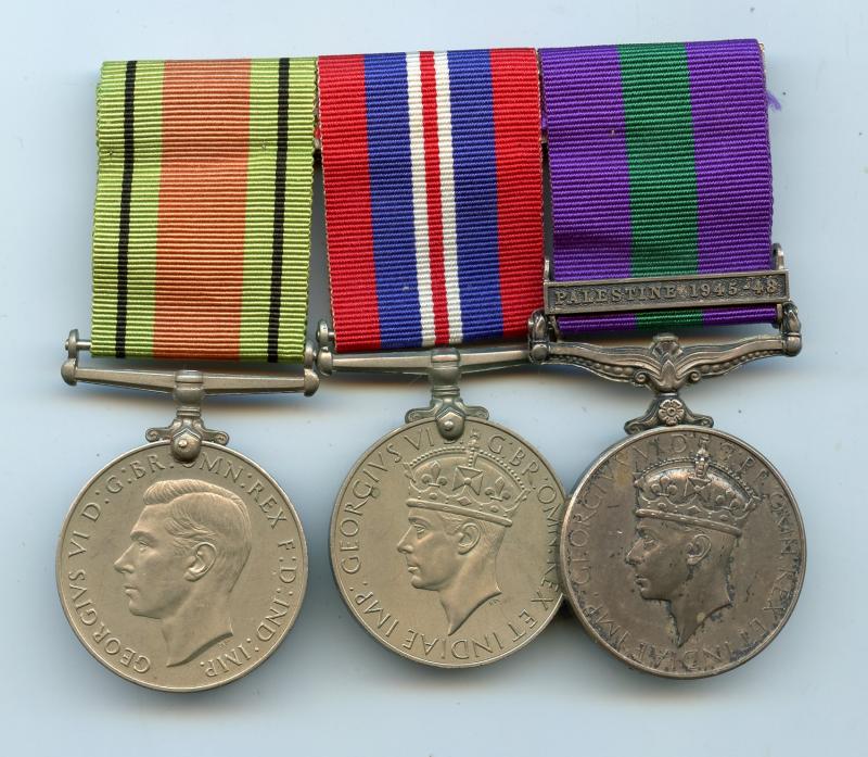 WW2 & Palestine Medal Group To Lieutenant  B. G. Rose, Royal Engineers