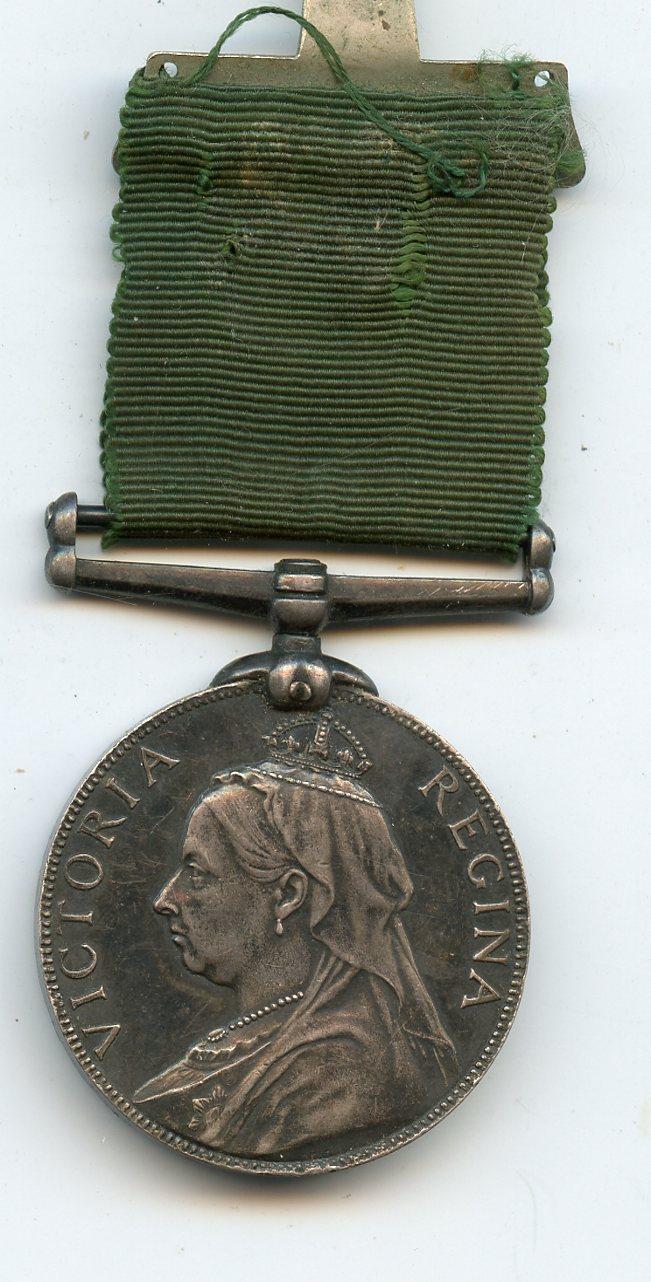 Volunteer Force Long Service;  Medal Victoria Unnamed