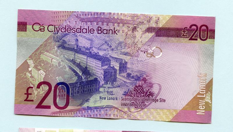 The Clydesdale Bank  £20 Twenty Pounds Banknote Dated 11th July 2009