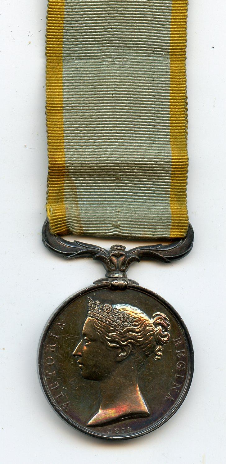 British Crimea Medal 1854 Unnamed