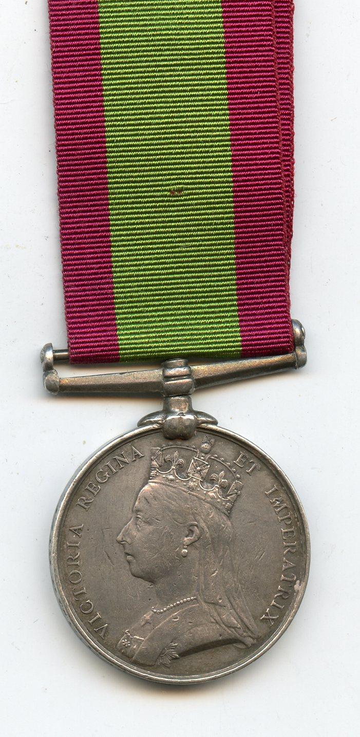 Afghanistan Medal  1878 To Pte George Candy, 10th Royal Hussars