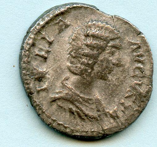 ROMAN EMPRESS JULIA DOMNA (AD 193-217) silver denarius coin