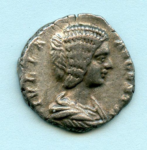 ROMAN EMPRESS JULIA DOMNA (AD 193-217) silver denarius coin