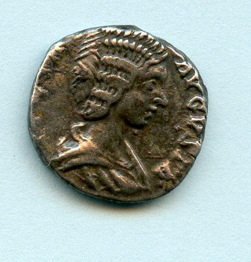 ROMAN EMPRESS JULIA DOMNA (AD 193-217) silver denarius coin