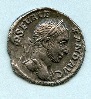 ROMAN EMPEROR SEVERUS ALEXANDER 222-235) silver denarius coin