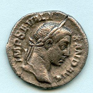 ROMAN EMPEROR SEVERUS ALEXANDER 222-235) silver denarius coin