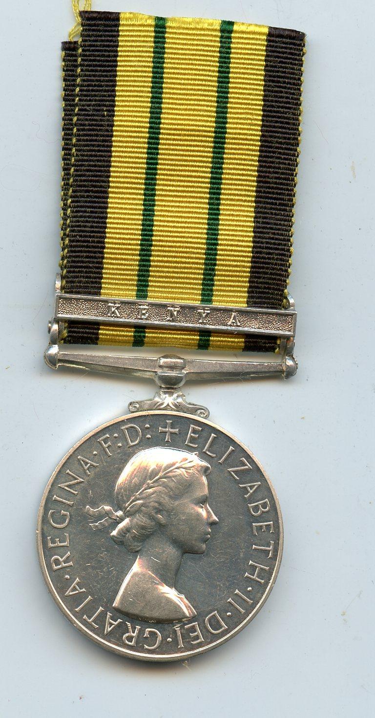 Africa General Service Medal Kenya To a Female Police Constable  Morogo Kober