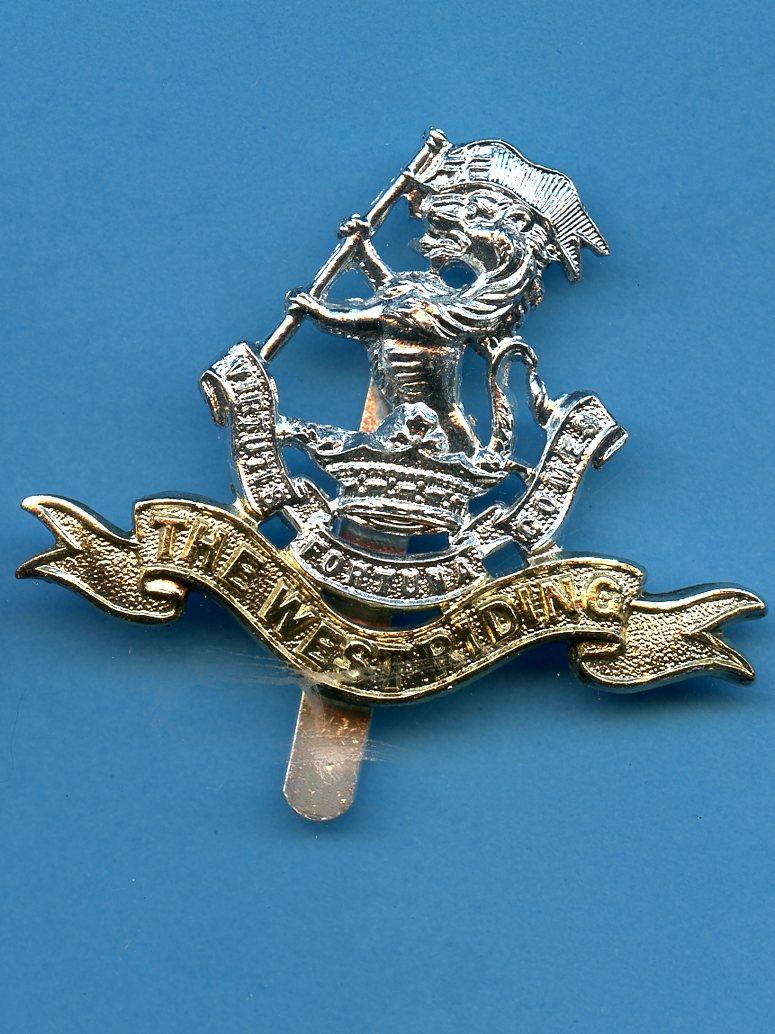 West Riding Duke of Wellingtons Regiment Anodised  Cap Badge