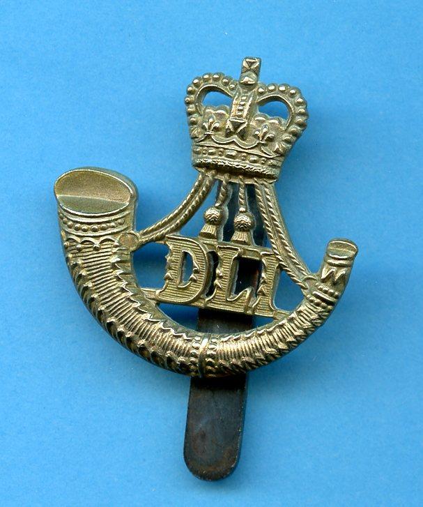 The Durham Light Infantry Queen's Crown Cap Badge