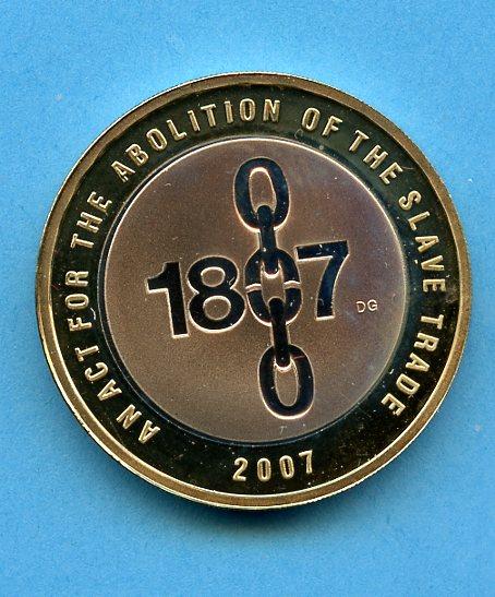 UK 2007 Abolition of the Slave Trade  Proof £2 Coin