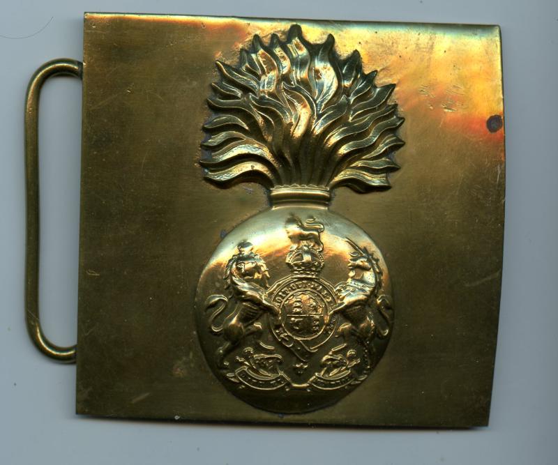 Royal Scots Fusiliers Brass Belt Plate Buckle