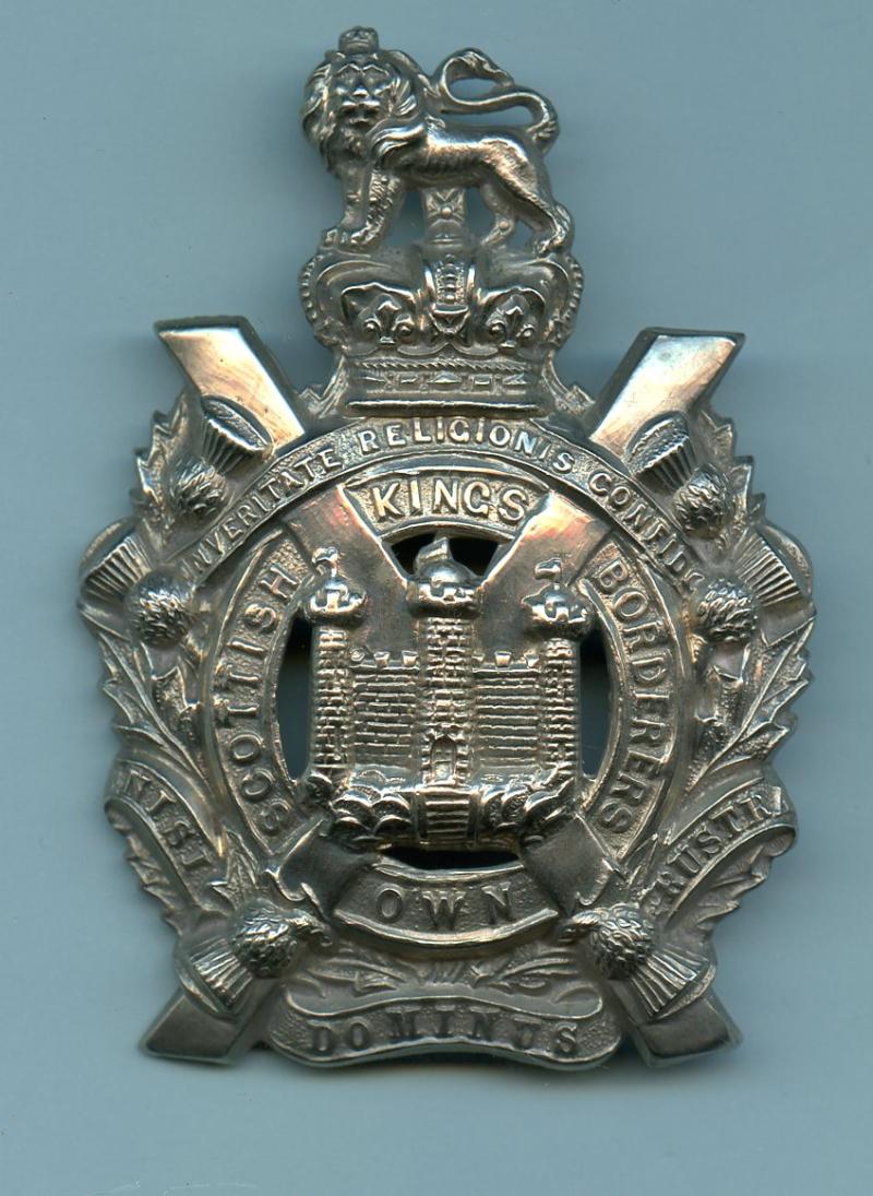 Kings Own Scottish Borderers KOSB Victorian Cap Badge