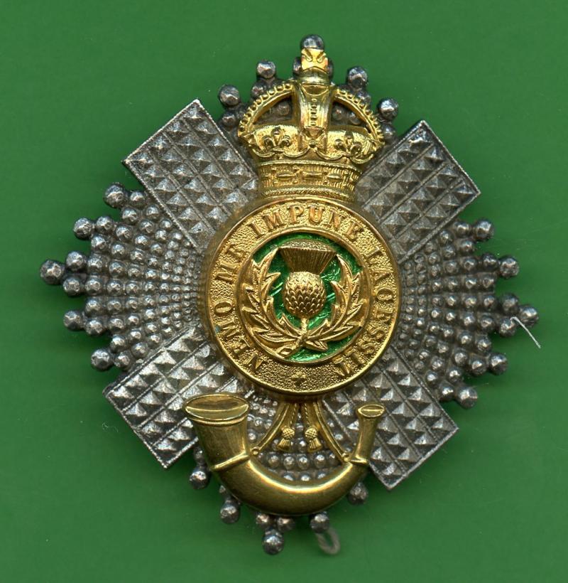 The 4/5th Battalion Royal Scots Officers Shoulder Belt Plate Badge