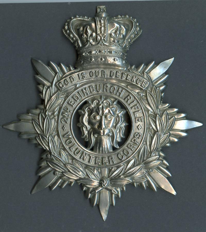 2nd Edinburgh Rifle Volunteer Corps Victorian Other Ranks  Helmet plate Badge