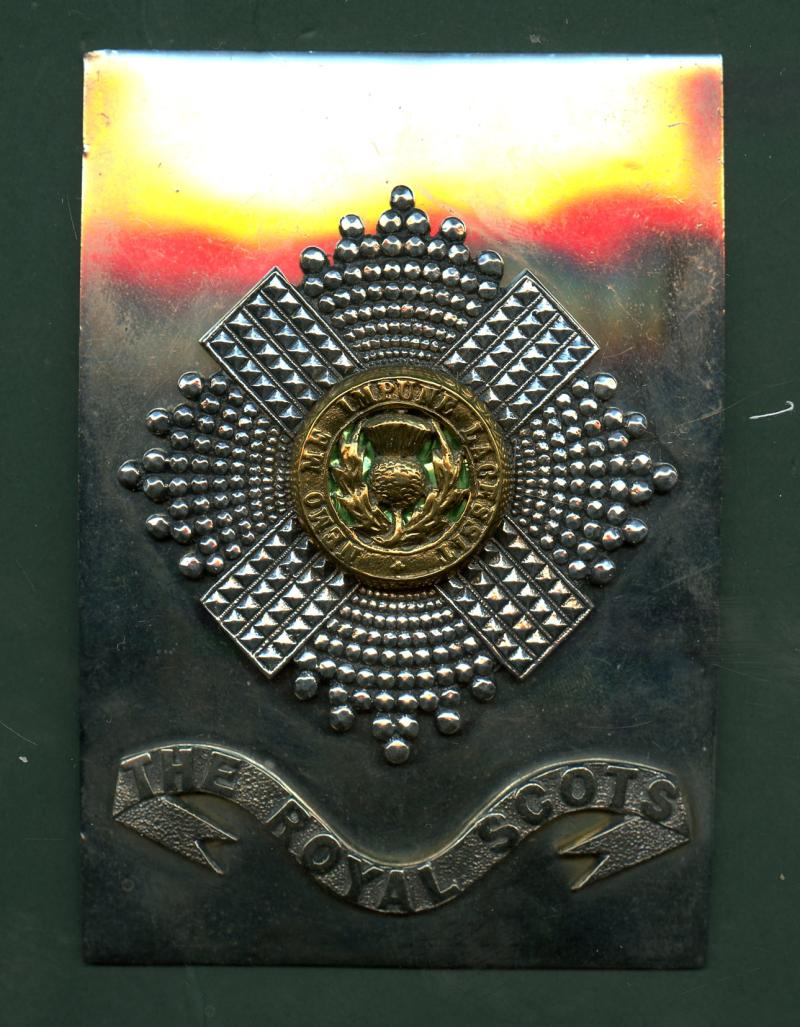 Territorial Battalion Royal Scots  Officers Shoulder Belt Plate Badge