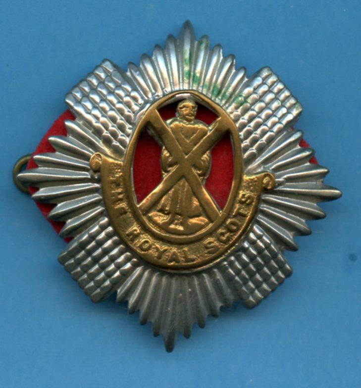 1st Battalion The Royal Scots   Other Ranks  Kilmarnock Bonnet & Glengarry  Badge
