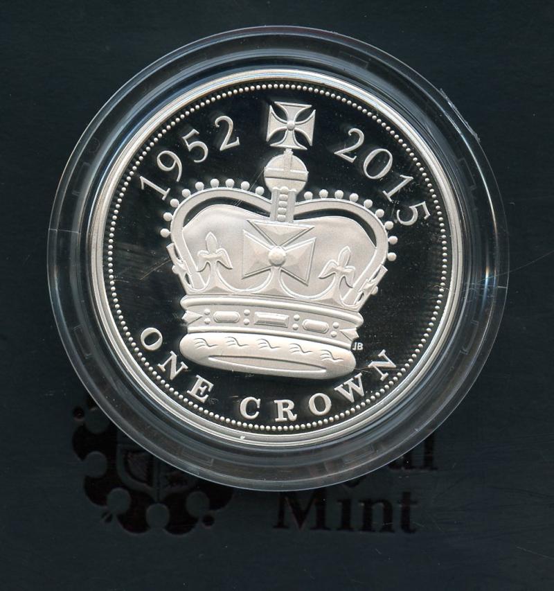 UK 2015 The Longest Reigning Monarch  Silver Proof Piedfort £5 Coin