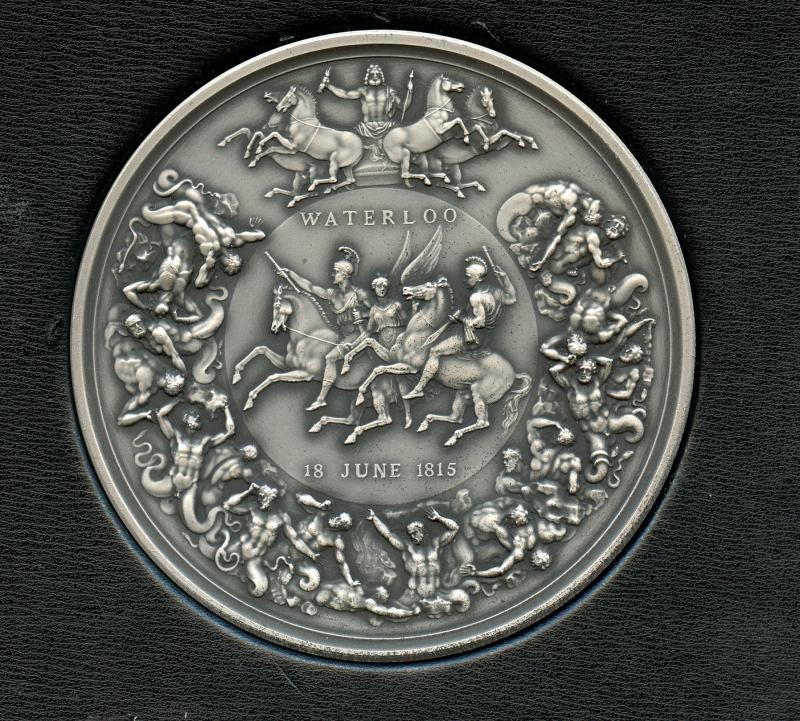 UK 2015  Royal Mint  Pistrucci Waterloo Silver medallion.