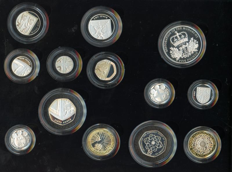 UK 2010 Silver Proof  Royal Mint Annual 13 Coin Set