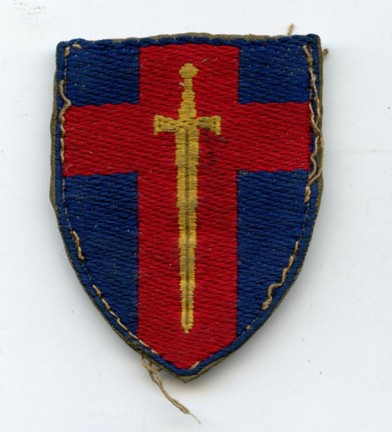 British Army Of The Rhine  BAOR Cloth Formation Sign Badge