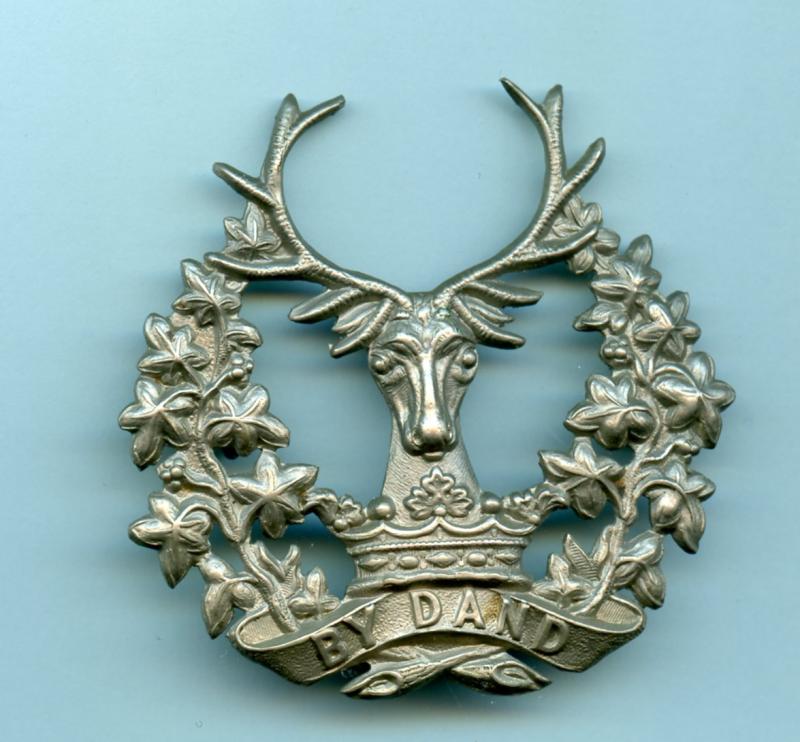 The Gordon Highlanders BY Dand words seperated Cap Badge