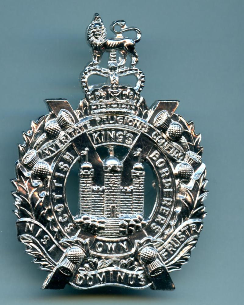 The Kings Own Scottish Borderers KOSB   Anodised Cap Badge