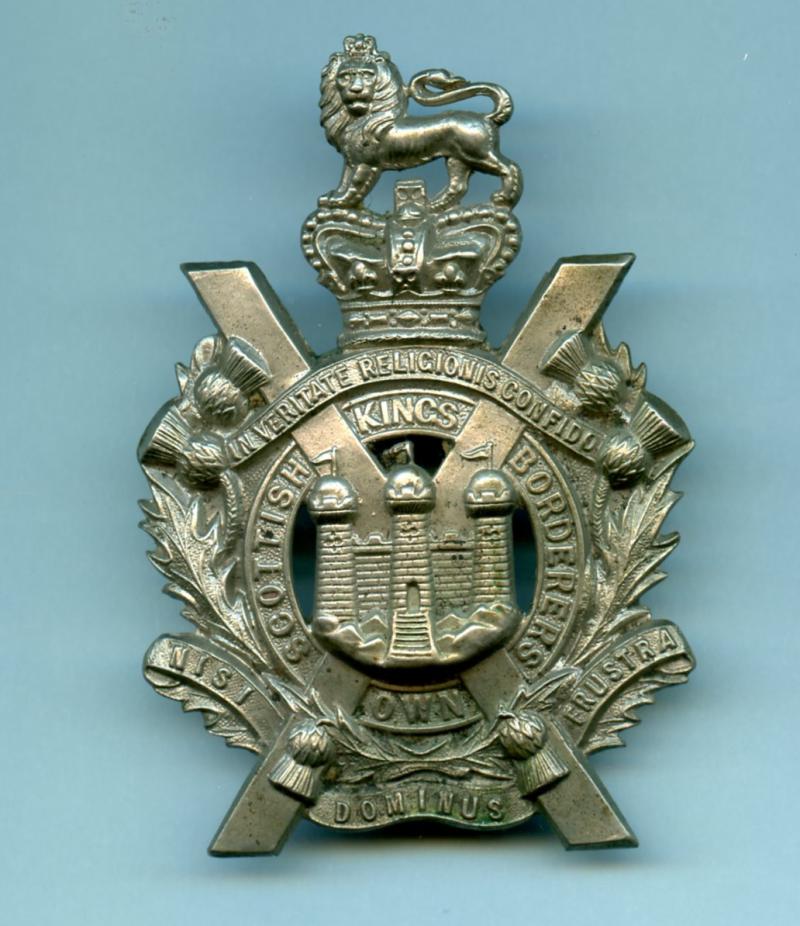 King's Own Scottish Borderers KOSB  Other Ranks Helmet Plate Centre
