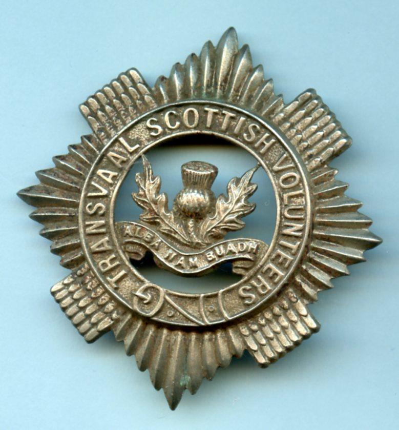 Transvaal Scottish Volunteers Cap badge