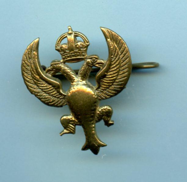 The Lanarkshire Yeomanry Brass Cap Badge 1953-56