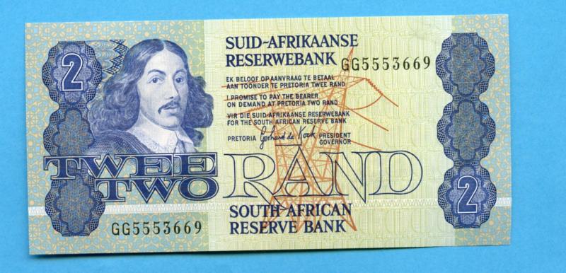 South Africa 2 Rand Banknotes 1981