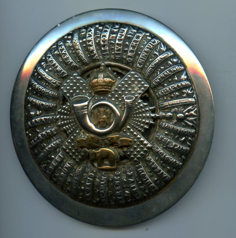 Highland Light Infantry Officers Post 1901  Plaid Brooch